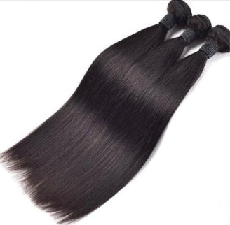 Three bundles of human hair silky straight hair