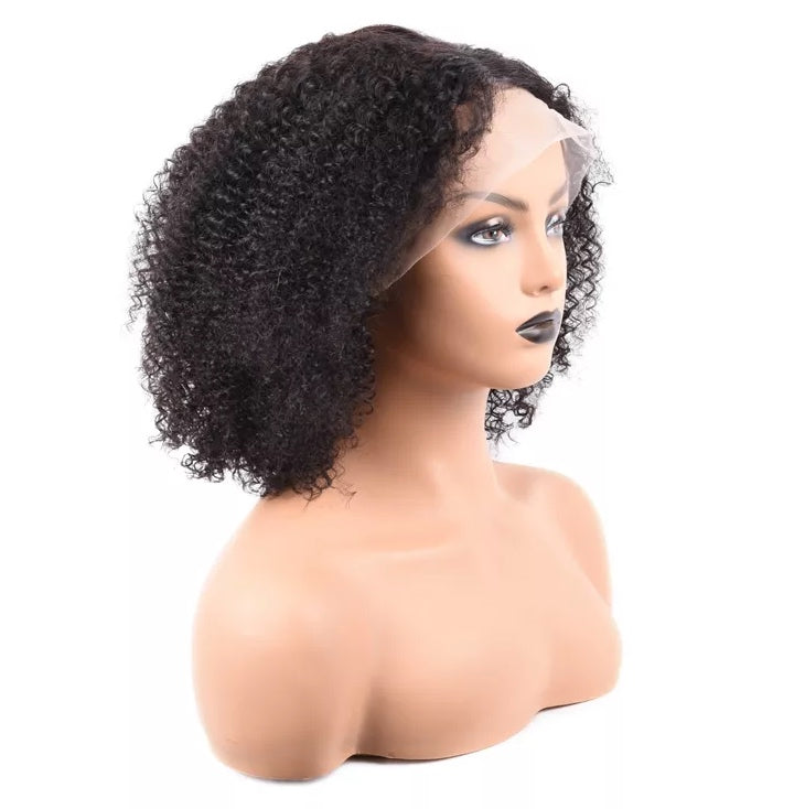 Human Hair Afro Curl Lace front wig