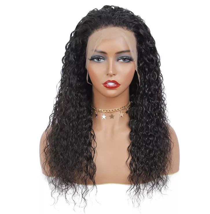 Human Hair Natural Curl Lace front wig