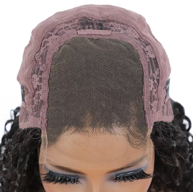 Human Hair Natural Curl Lace front wig