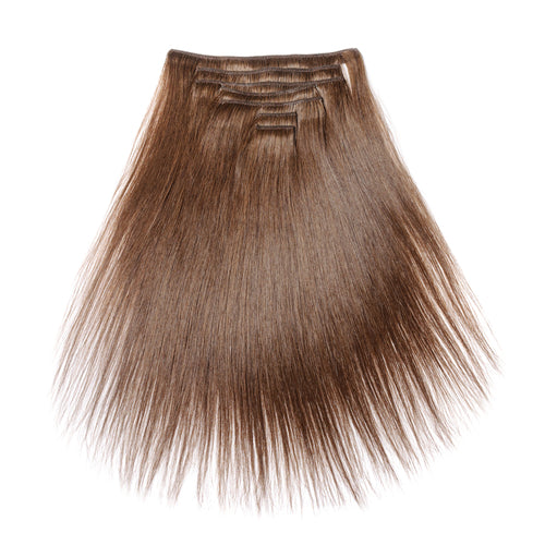 Straight  Brown clip hair